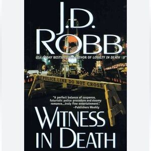 JD Robb Witness in Death Paperback Book with Beige Pages
